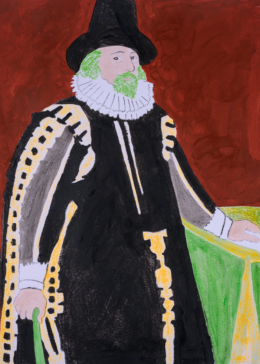 O monstro de olhos verdes, Francis Bacon (serigrafia e acrílico) de Dione Verulam