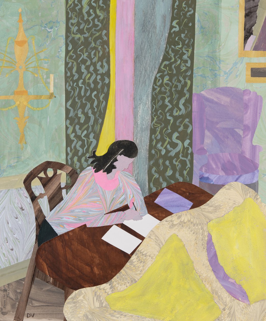 Trabalhar (colagem) de Dione Verulam