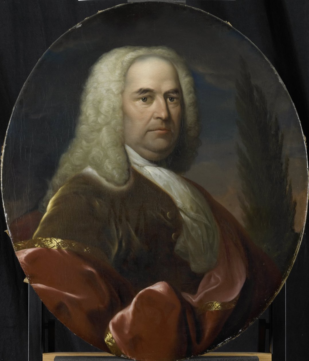 Retrato de Hugo du Bois, Director da Câmara de Roterdão da Companhia Holandesa das Índias Orientais, eleito em 1734 de Dionys van Nijmegen