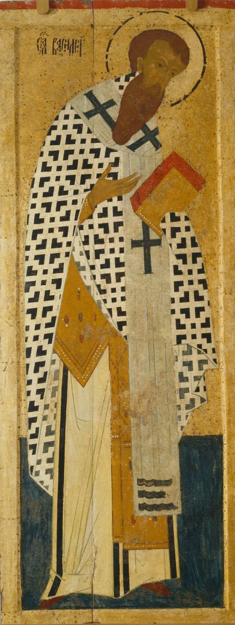 São Basílio, o Grande Da Faixa de Deesis, c. 1502-1503 de Dionysius