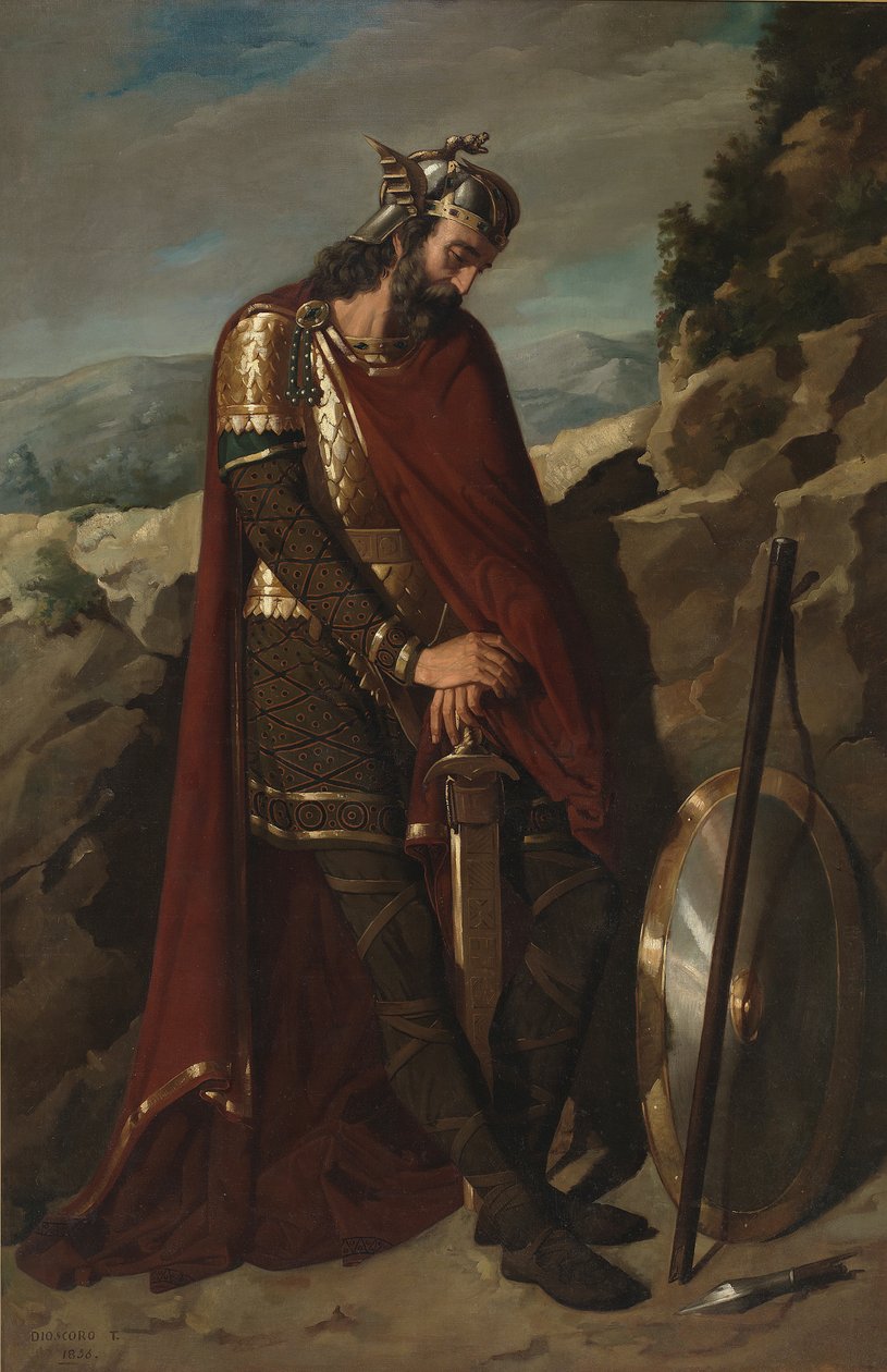 Ágila I, rei visigótico, 1856 de Dioscoro Teofilo Puebla Tolin