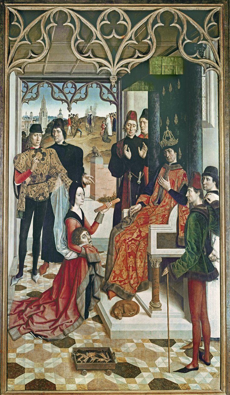 A Justiça do Imperador Otto: Julgamento pelo Fogo, 1471-73 (ver também 61050) de Dirck Bouts