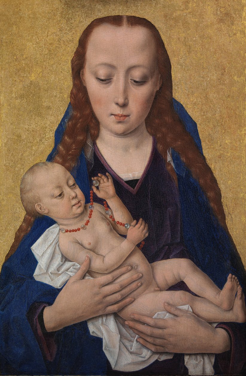 Virgem e Criança, depois de 1454 (tempera no painel) de Dirck Bouts