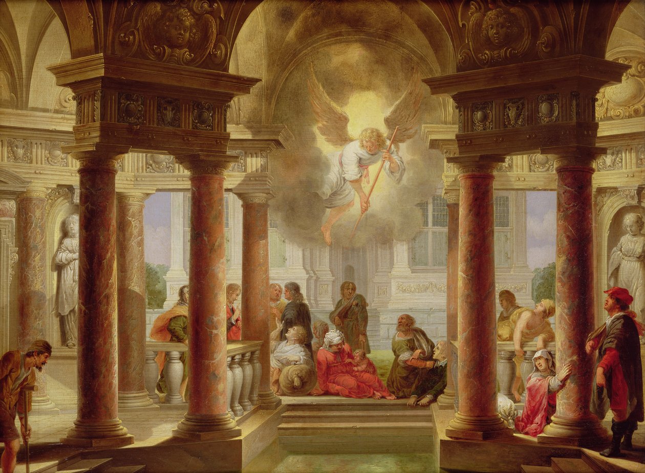 A piscina de Bethesda, 1645 de Dirck van Delen