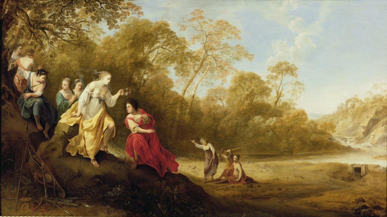 A coroação de Mirtillo de Dirck van der Lisse