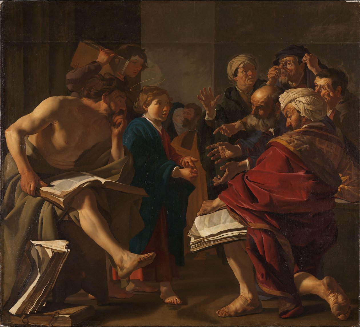 Cristo entre os Doutores de Dirck Baburen van