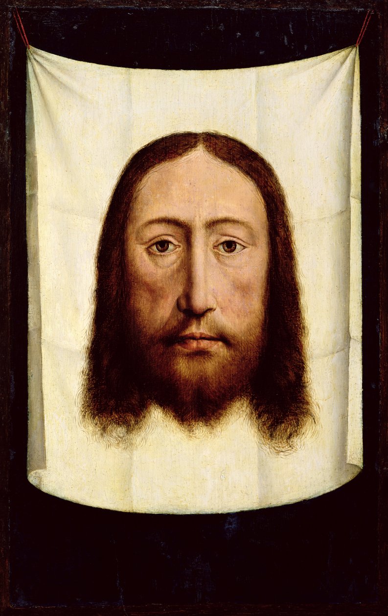O rosto santo, c.1450-60 de Dirck Bouts