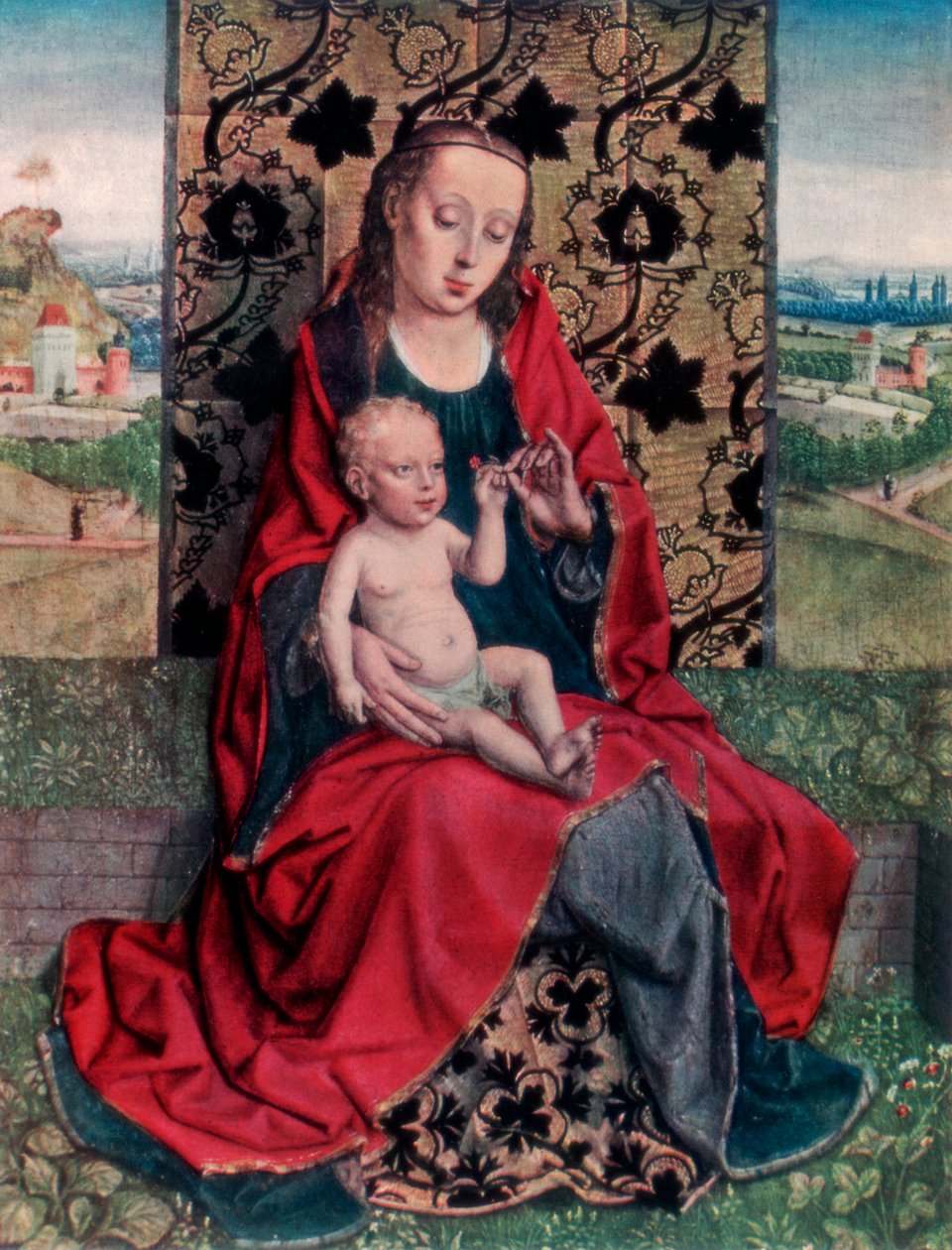 A Madonna e a Criança, 1927 de Dirck Bouts