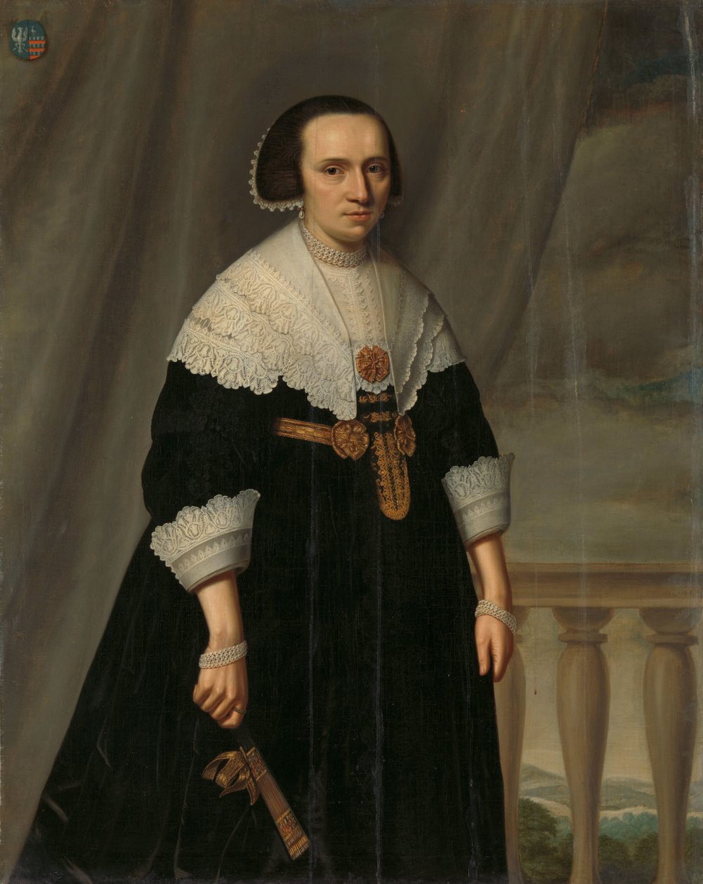 Retrato de Machteld Bas ( - 1681) de Dirck Dircksz. van Santvoort (manner of)