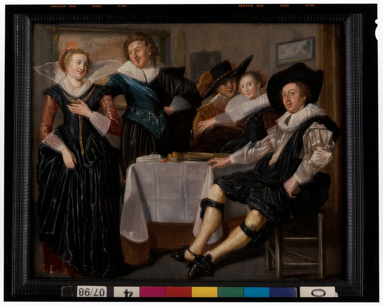 Uma companhia alegre num interior de Dirck Hals