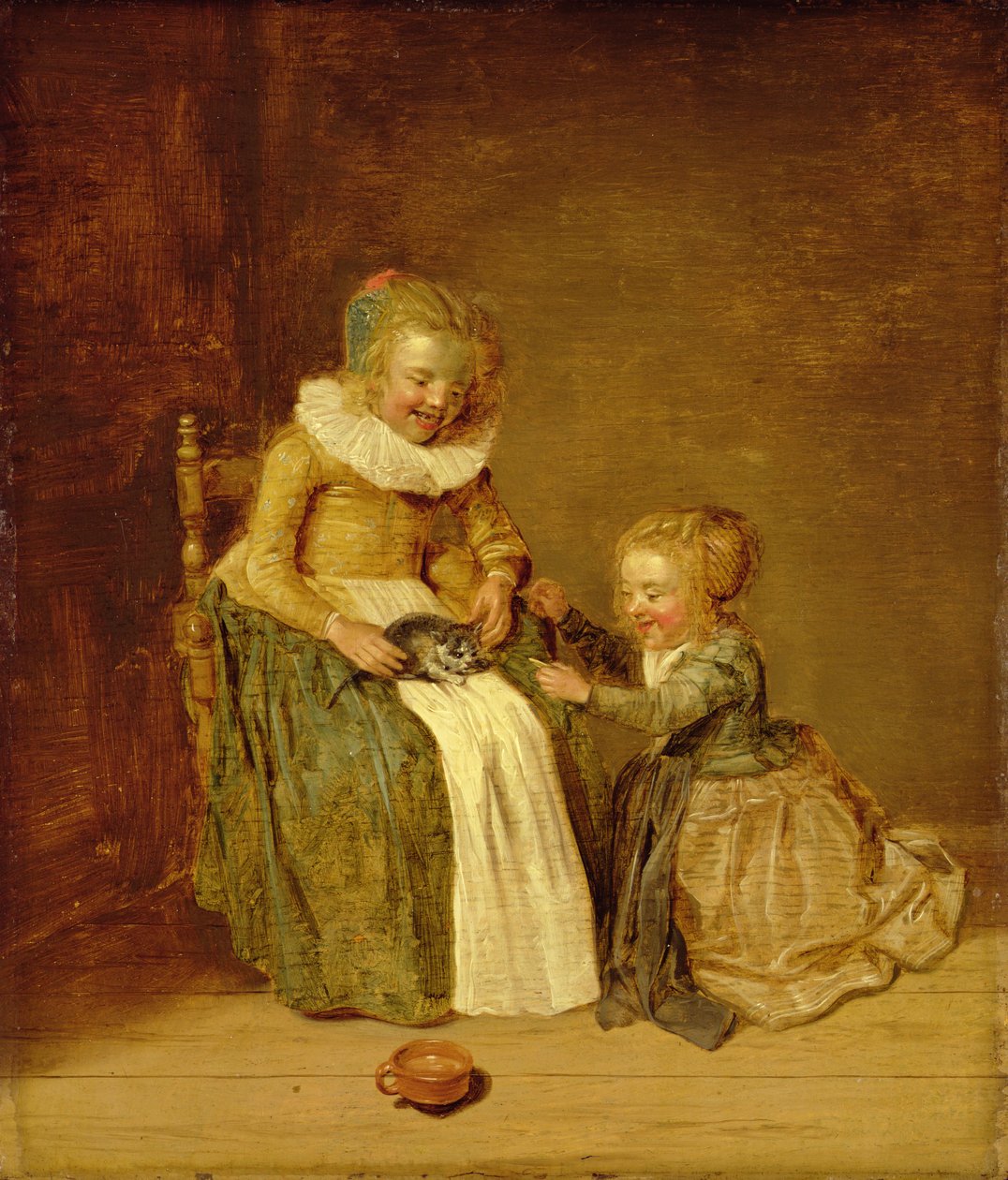 Filhos com um gato, 1631 de Dirck Hals