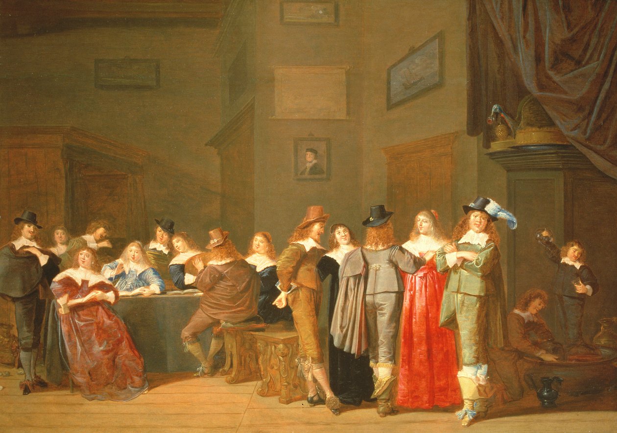 Cena de cortejo de Dirck Hals