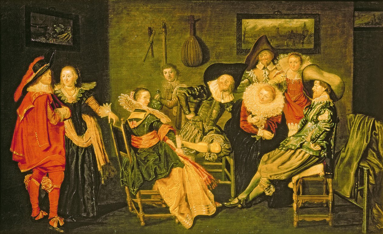 Merry Company (óleo sobre tela) de Dirck Hals