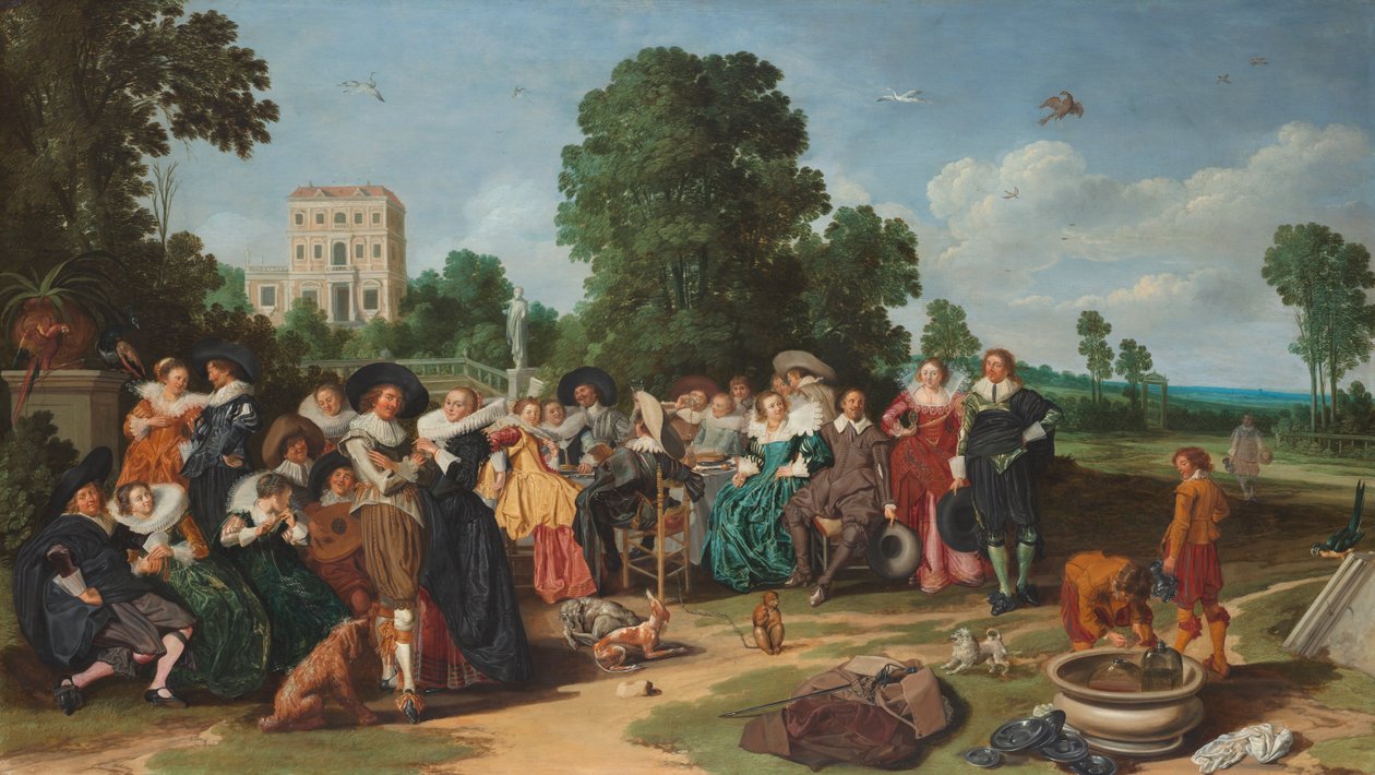 A Fête champêtre de Dirck Hals