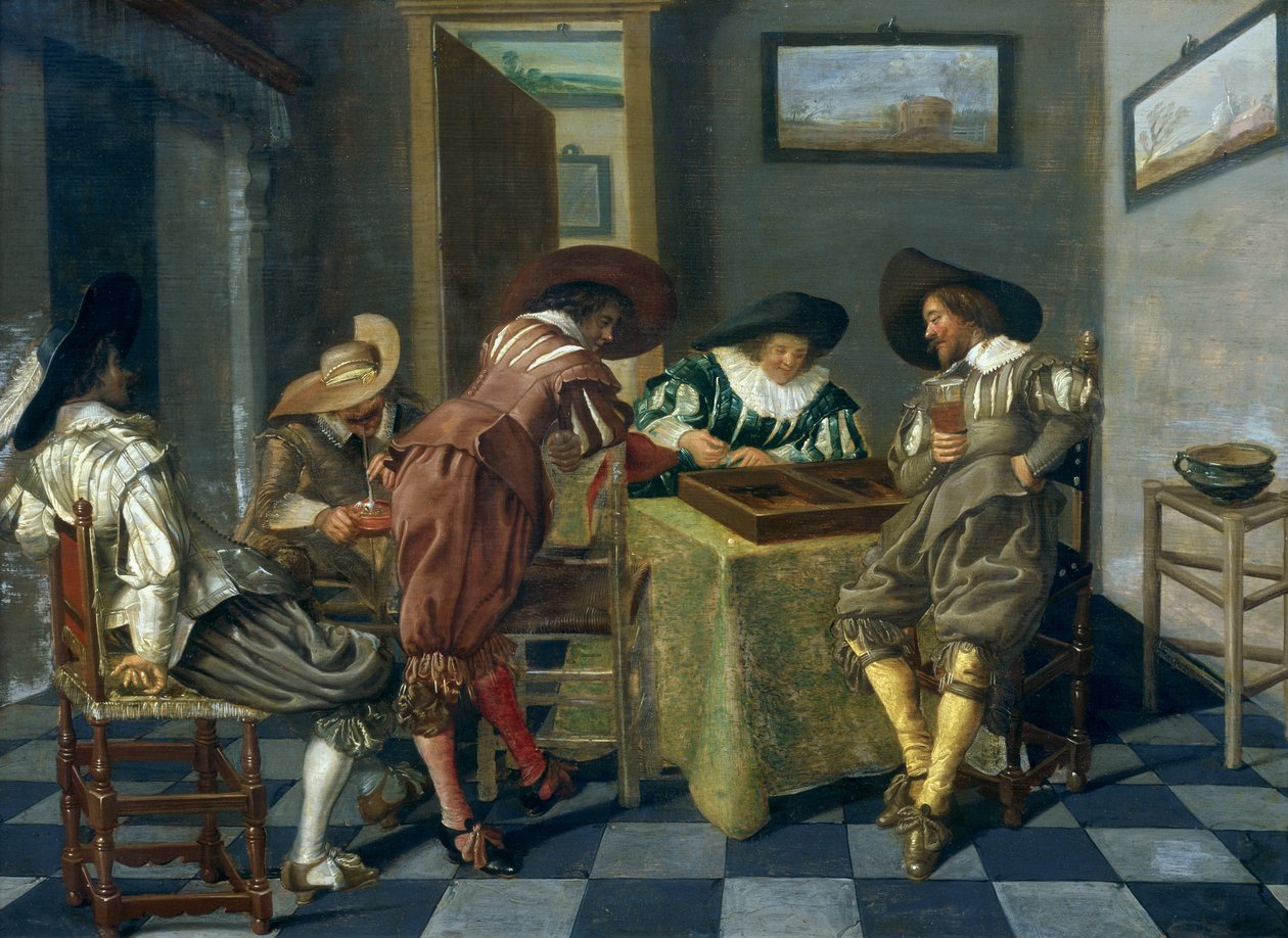 O jogo de gamão de Dirck Hals