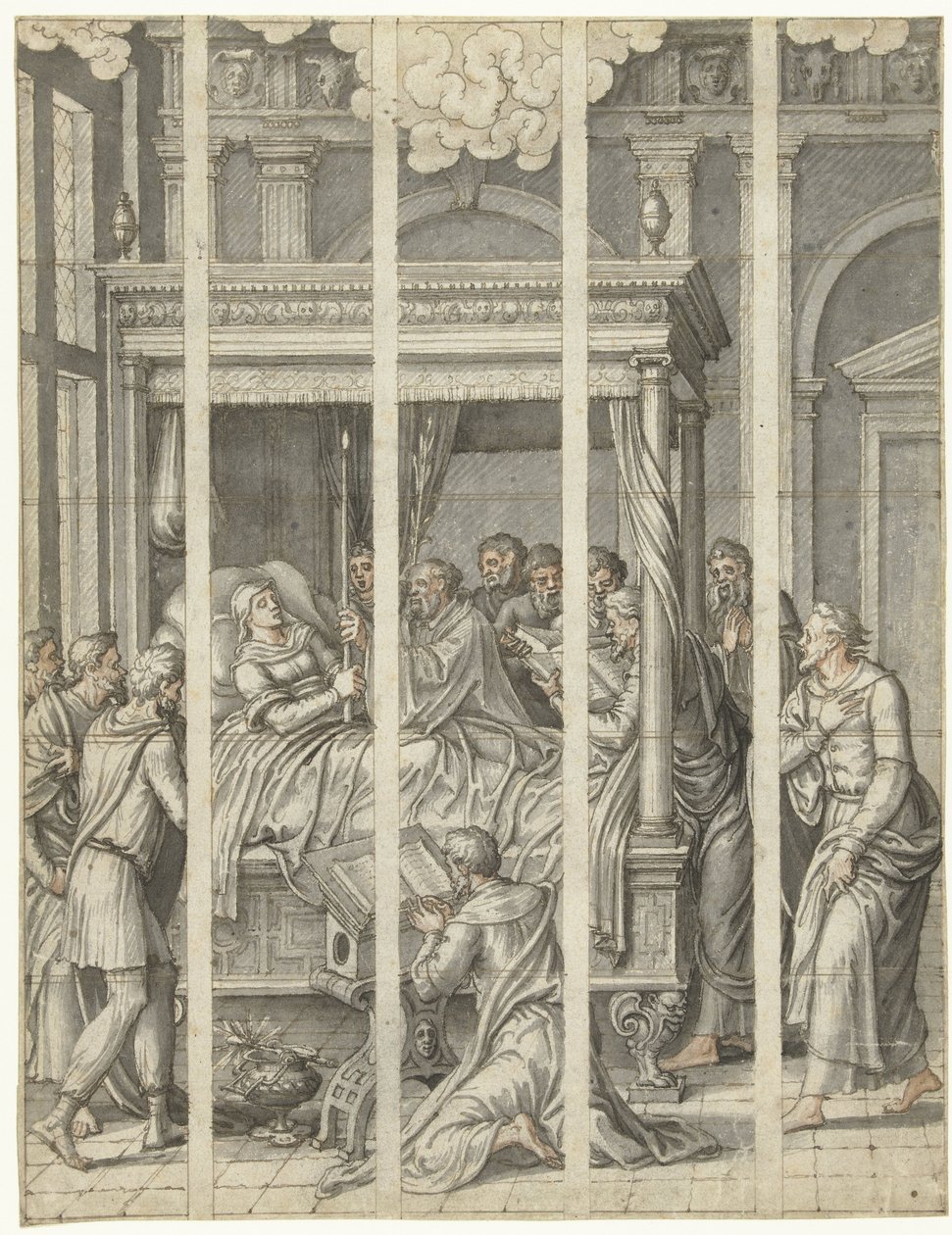 Morte da Virgem Maria de Dirck Pietersz. Crabeth