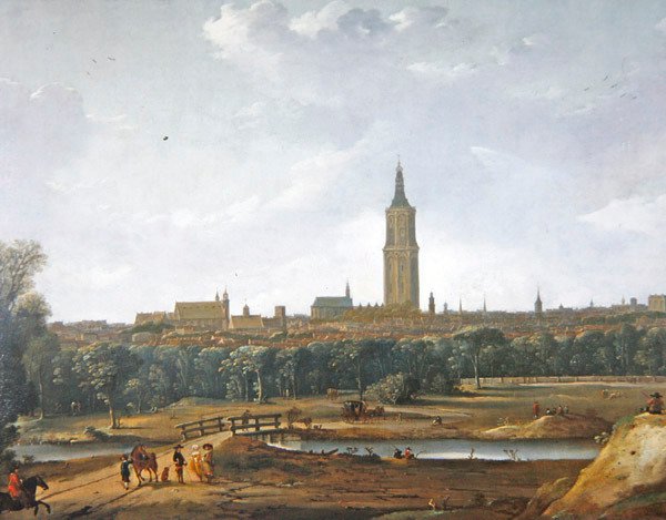 Vista de Haia (óleo sobre tela) de Dirck Verhaert