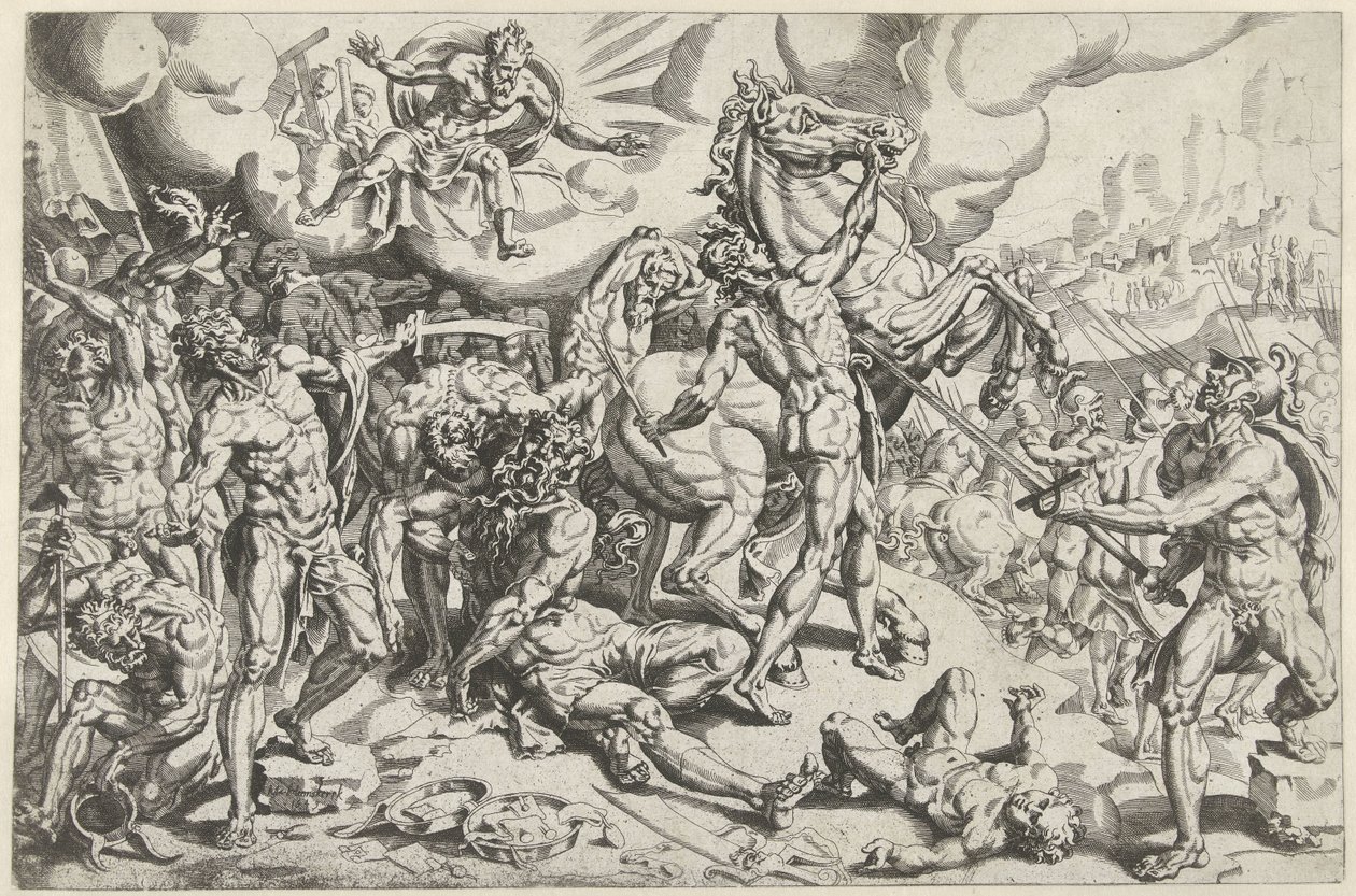 Conversão de Paulo de Dirck Volckertsz. Coornhert (attributed to)