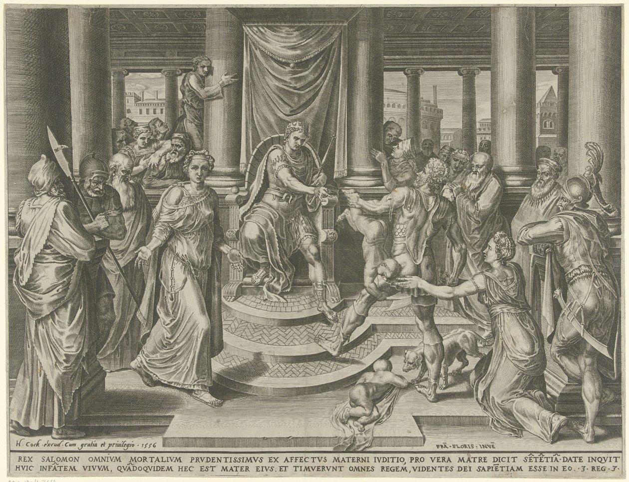 Julgamento de Salomão de Dirck Volckertsz. Coornhert