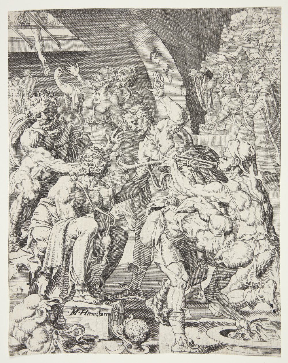 A zombaria de Cristo de Dirck Volckertsz. Coornhert