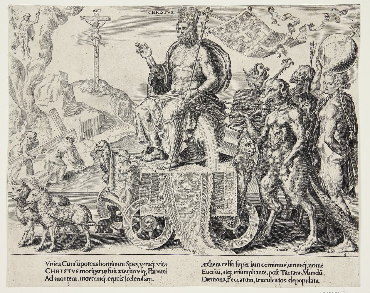 O triunfo de Cristo de Dirck Volckertsz. Coornhert