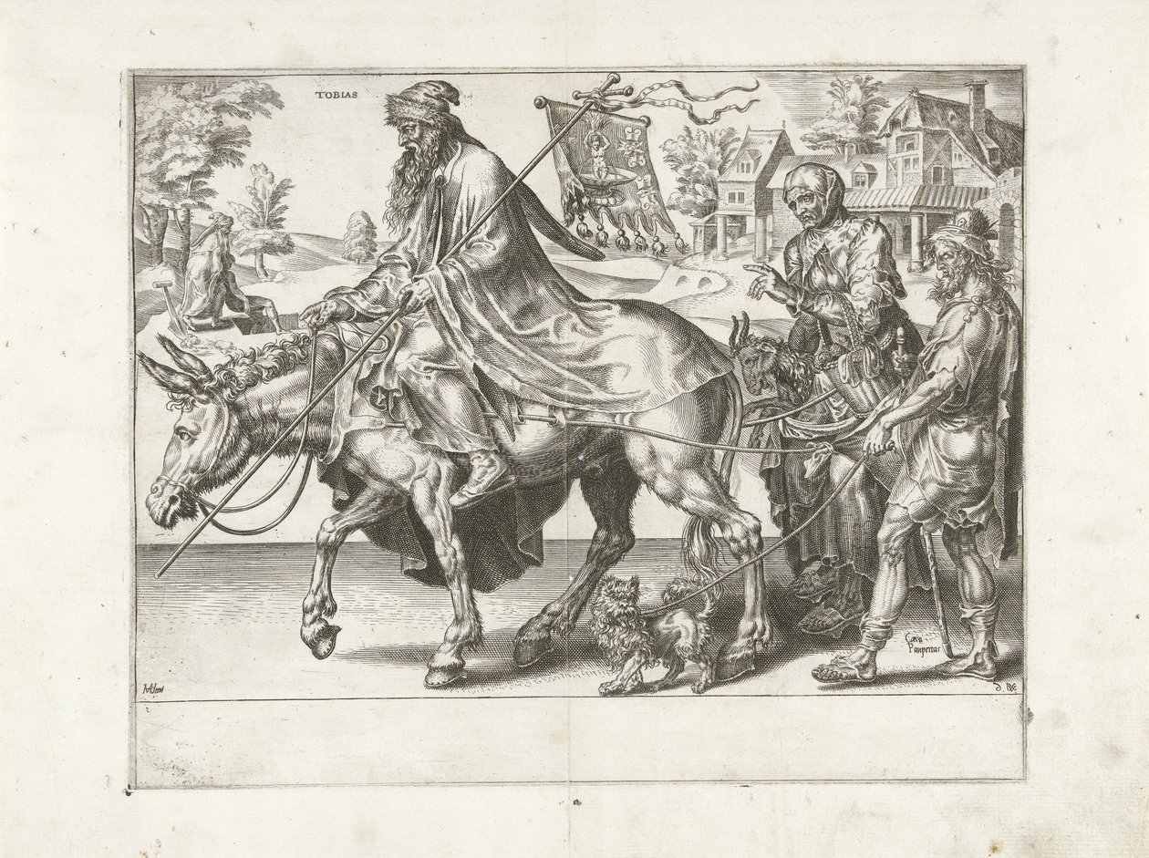 Triunfo de Tobias
Triunfo da resistência (título da série)
Patientiae Trivmphvs (título da série) de Dirck Volckertsz. Coornhert