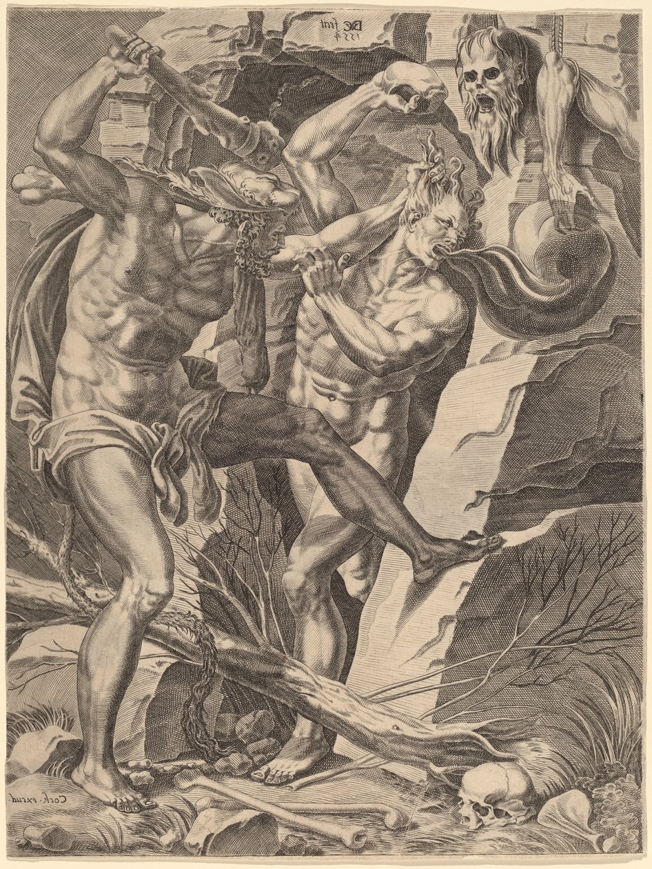 Hércules Matando Cacus de Dirck Volckertz Coornhert