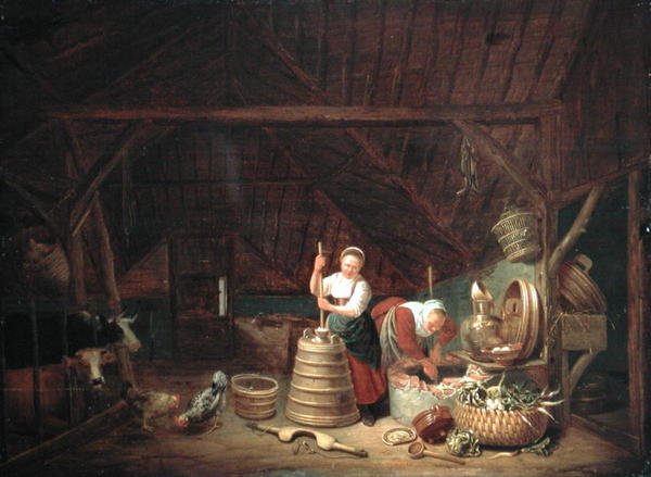 Dutch Barn (óleo sobre painel) de Dirck Wyntrack