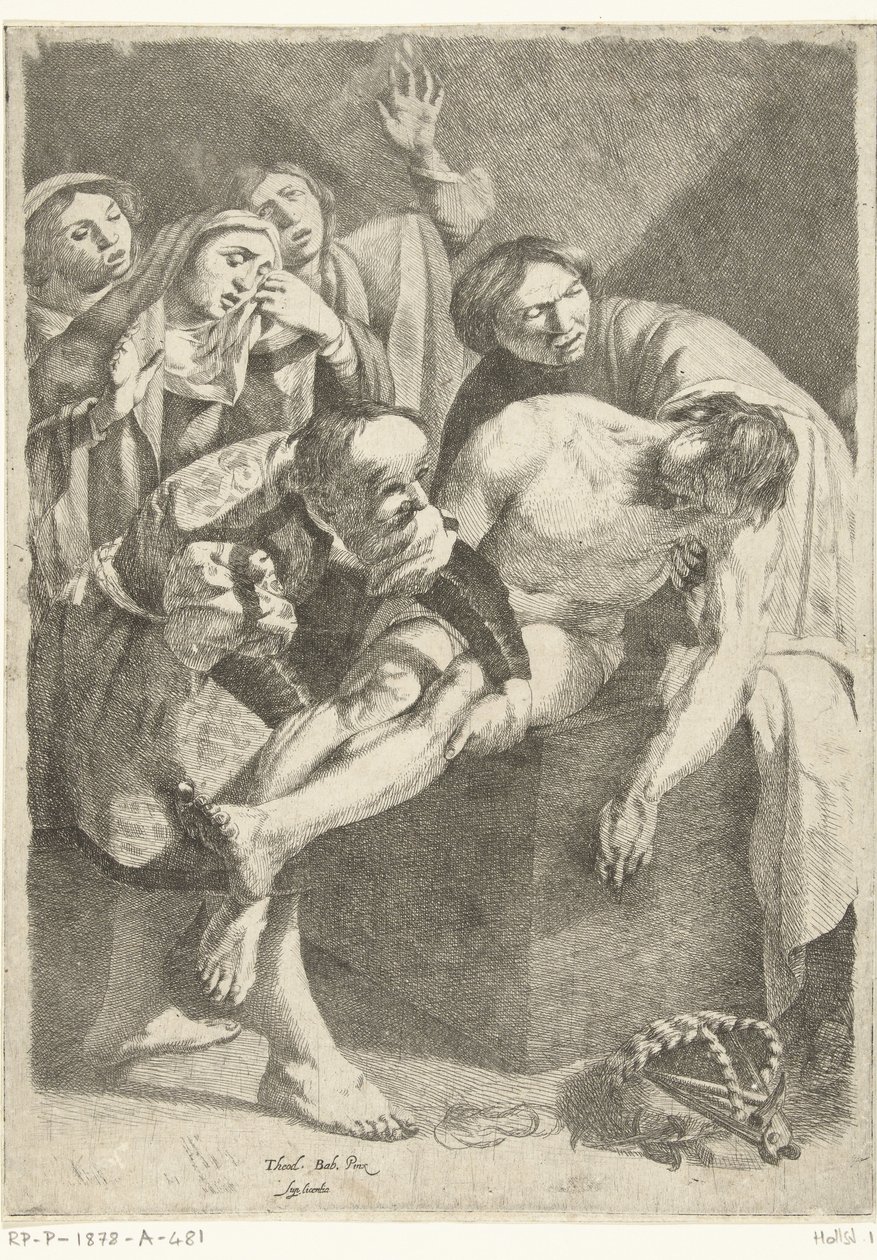 O sepultamento de Cristo de Dirck van Baburen (attributed to)