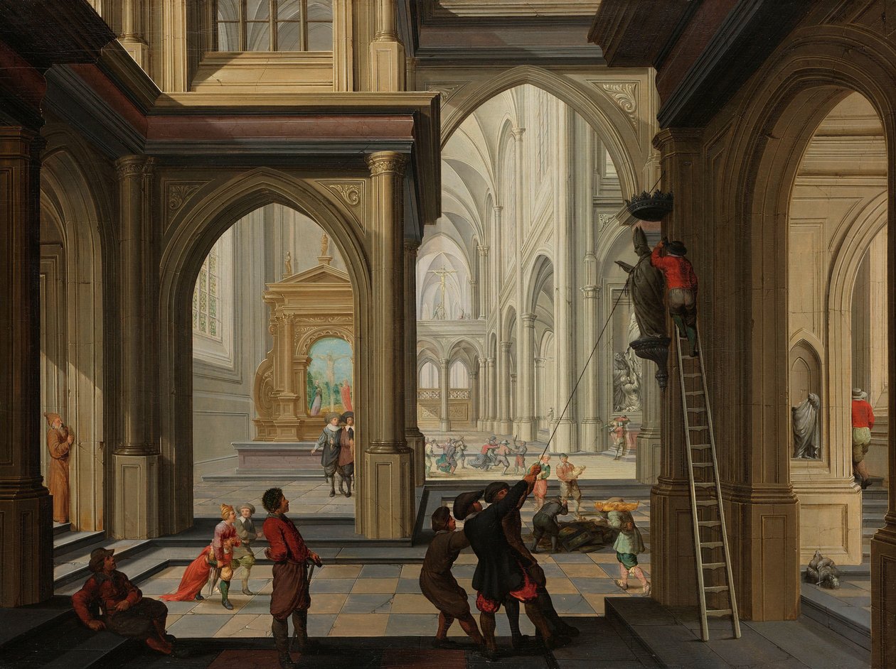 Iconoclasmo numa Igreja de Dirck van Delen