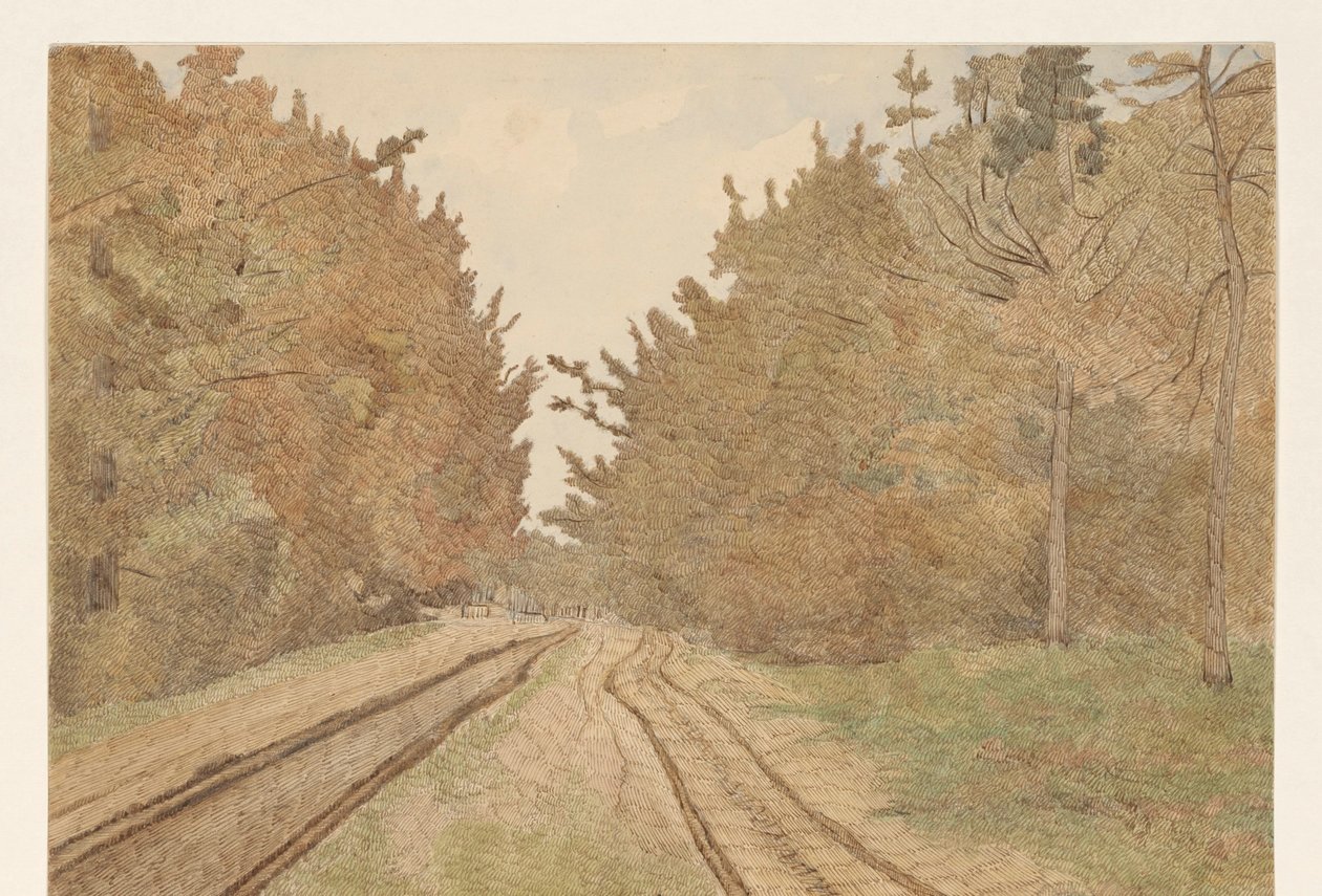Paisagem em Drenthe de Dirk Arnoldus Tavenraat