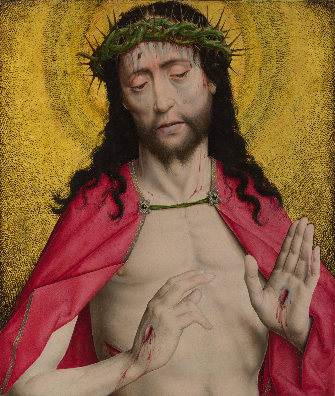 Cristo coroado de espinhos, ca 1470 de Dirk Bouts