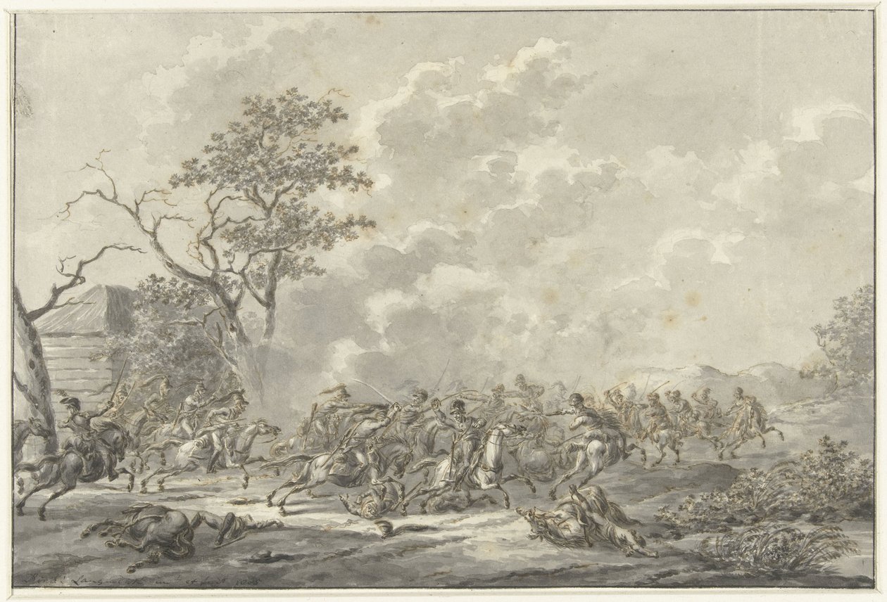 Luta de cavaleiros de Dirk Langendijk