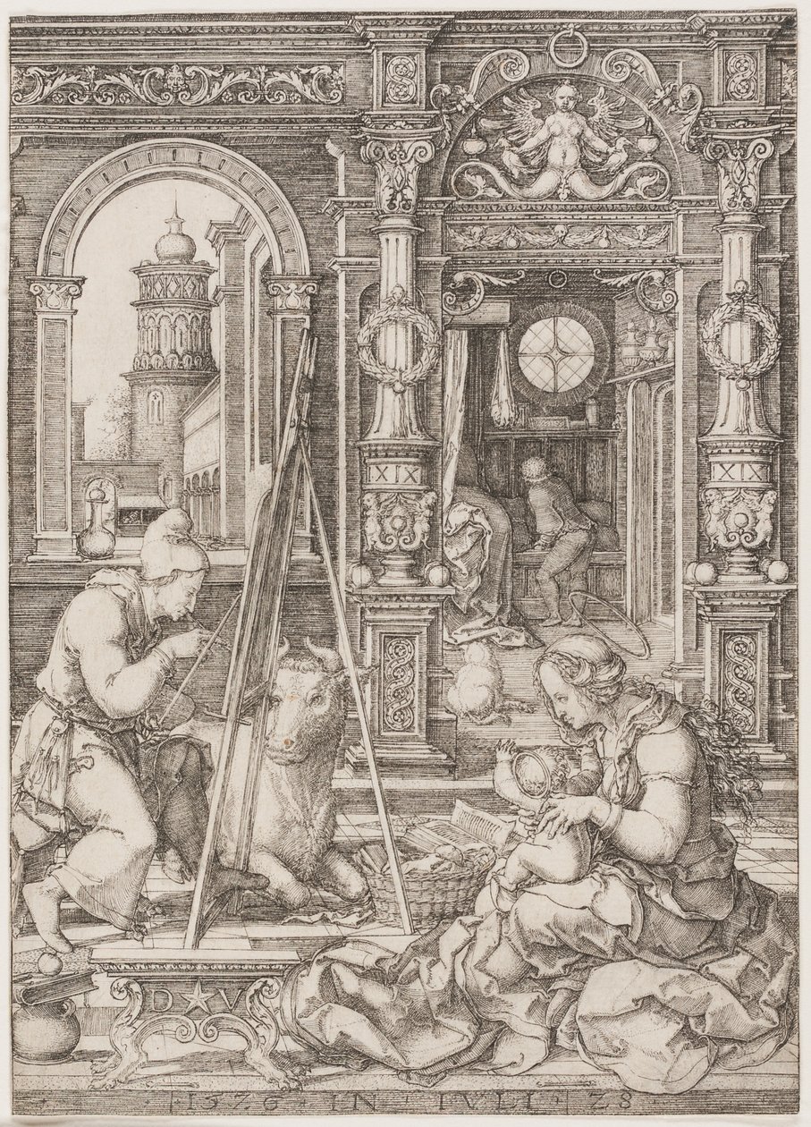 São Lucas pintando a Virgem e o Menino de Dirk Vellert