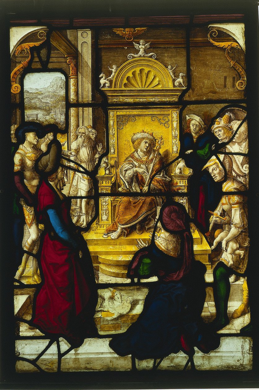 O Julgamento de Salomão, c. 1530 de Dirk Vellert