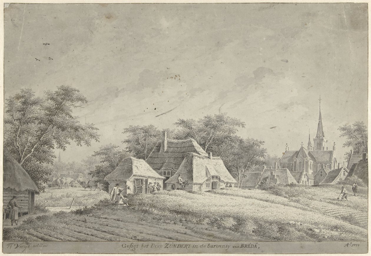 Vista da vila de Zundert de Dirk Verrijk