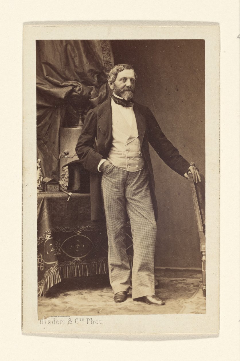 Retrato de um homem barbudo de Disdéri and Cie.
