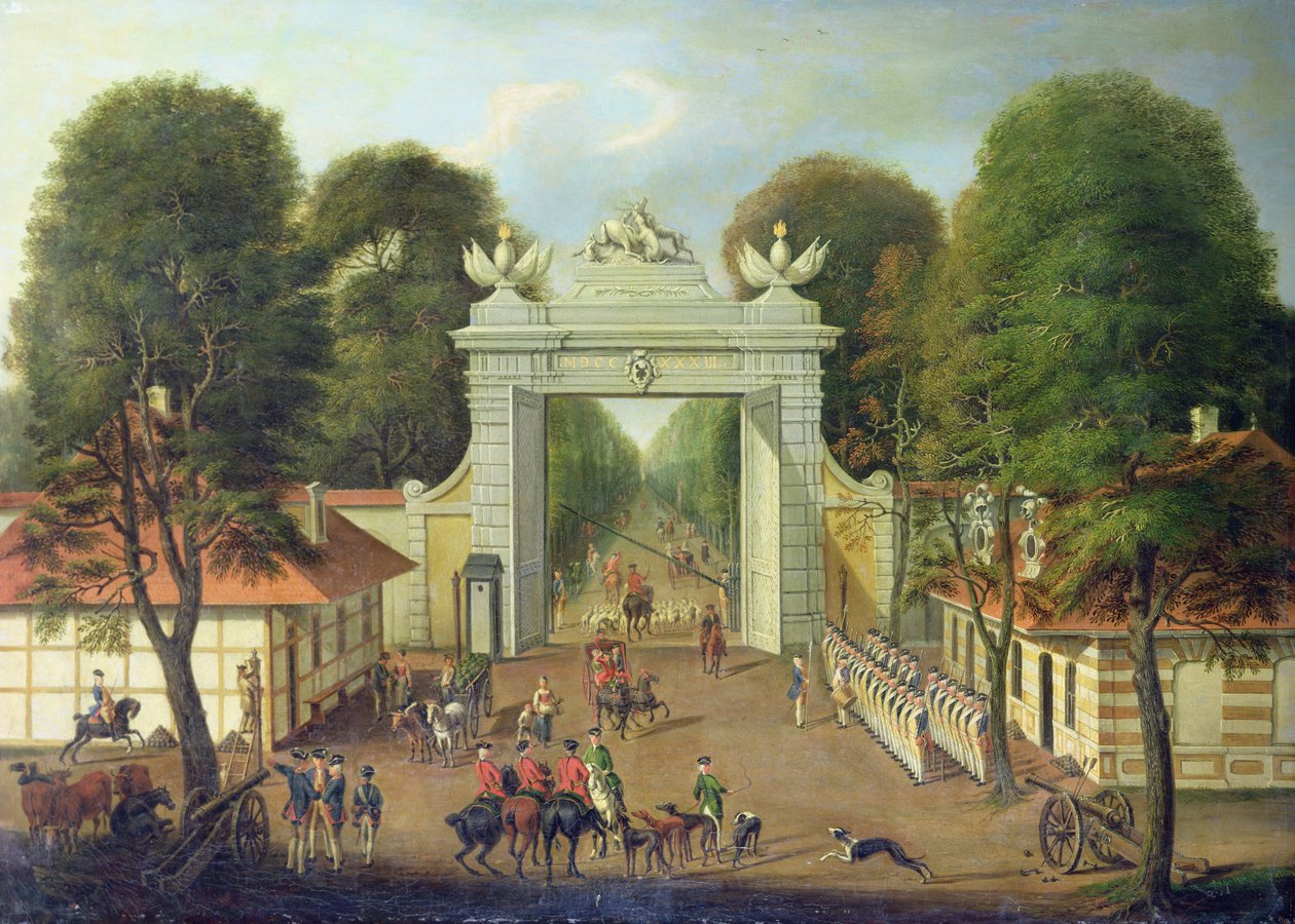Sentinela no Jaegertor, Potsdam, c.1735 de Dismar Degen