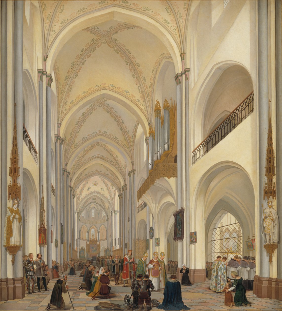 O interior da Catedral de Roskilde de Ditlev Martens