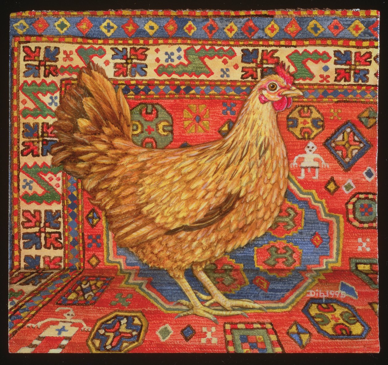 Frango de Tapete Marrom, 1995 de Ditz