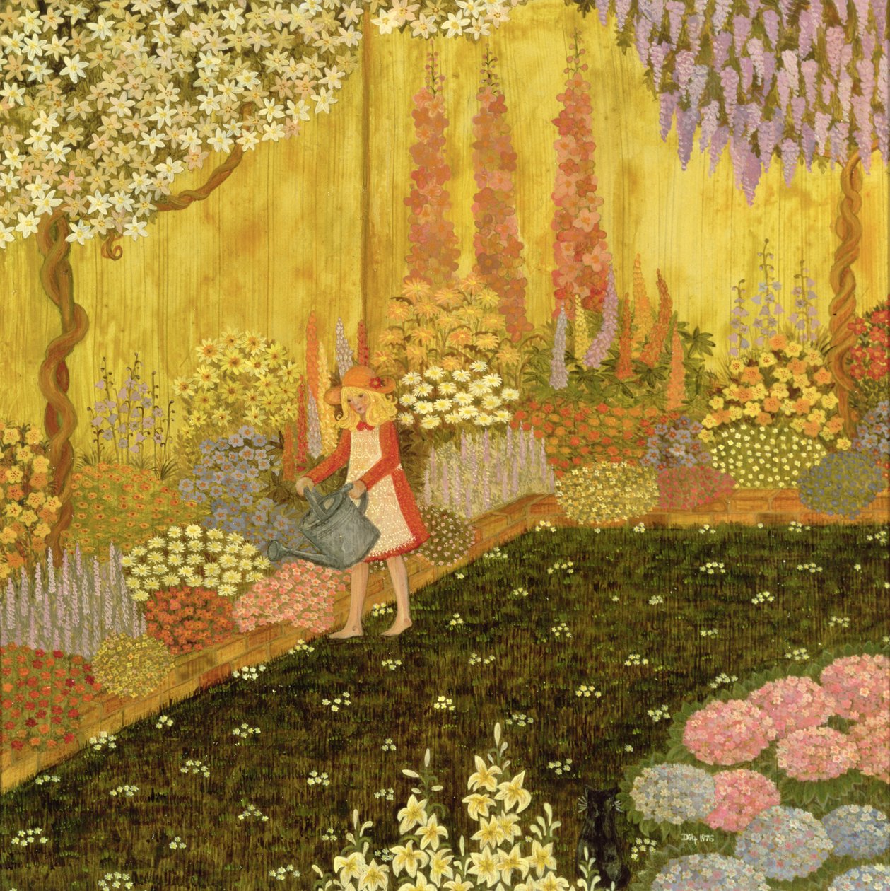 Menina no jardim de Ditz