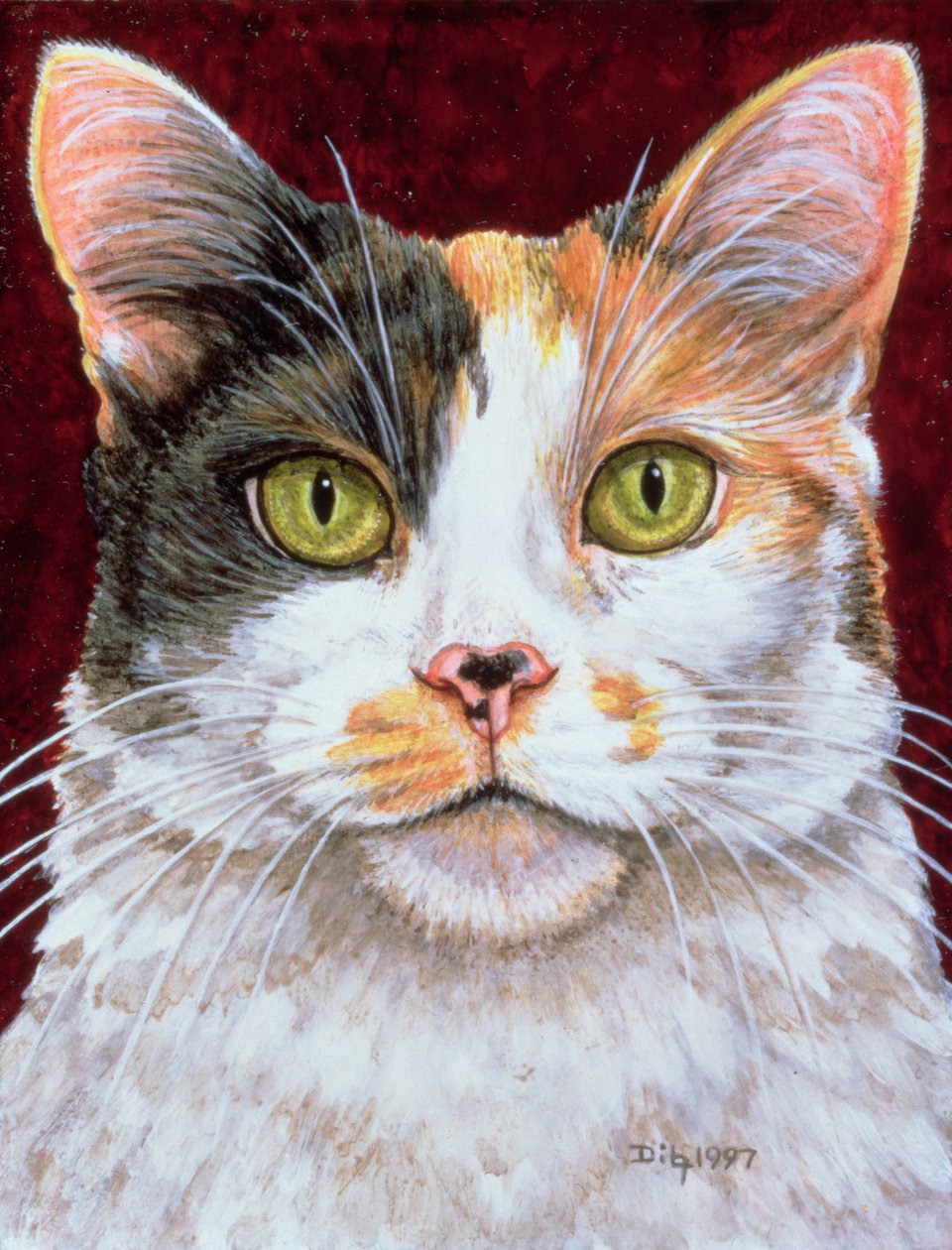 Calêndula, 1997 (acrílico no painel) de Ditz