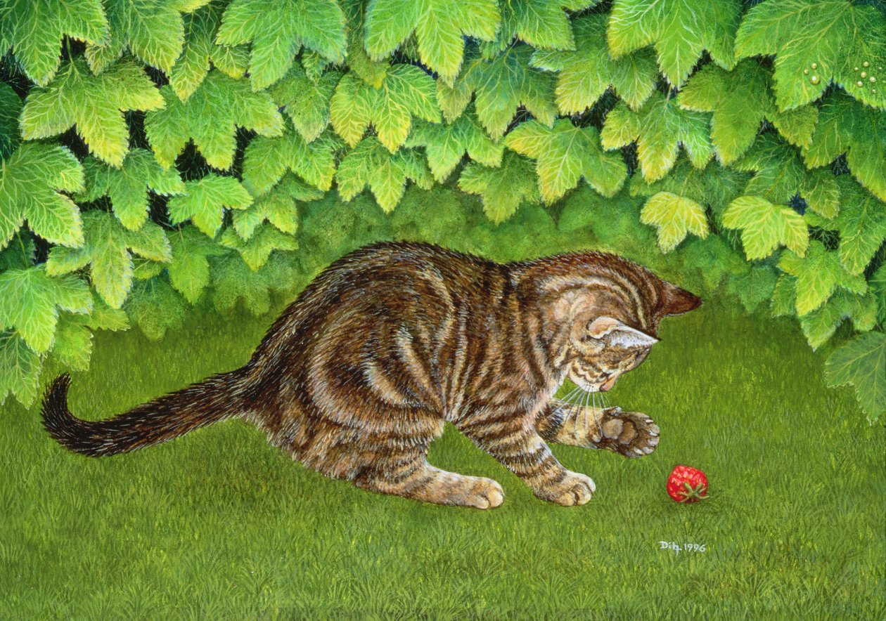The Strawberry-Kitten, 1996 (acrílico sobre painel) de Ditz