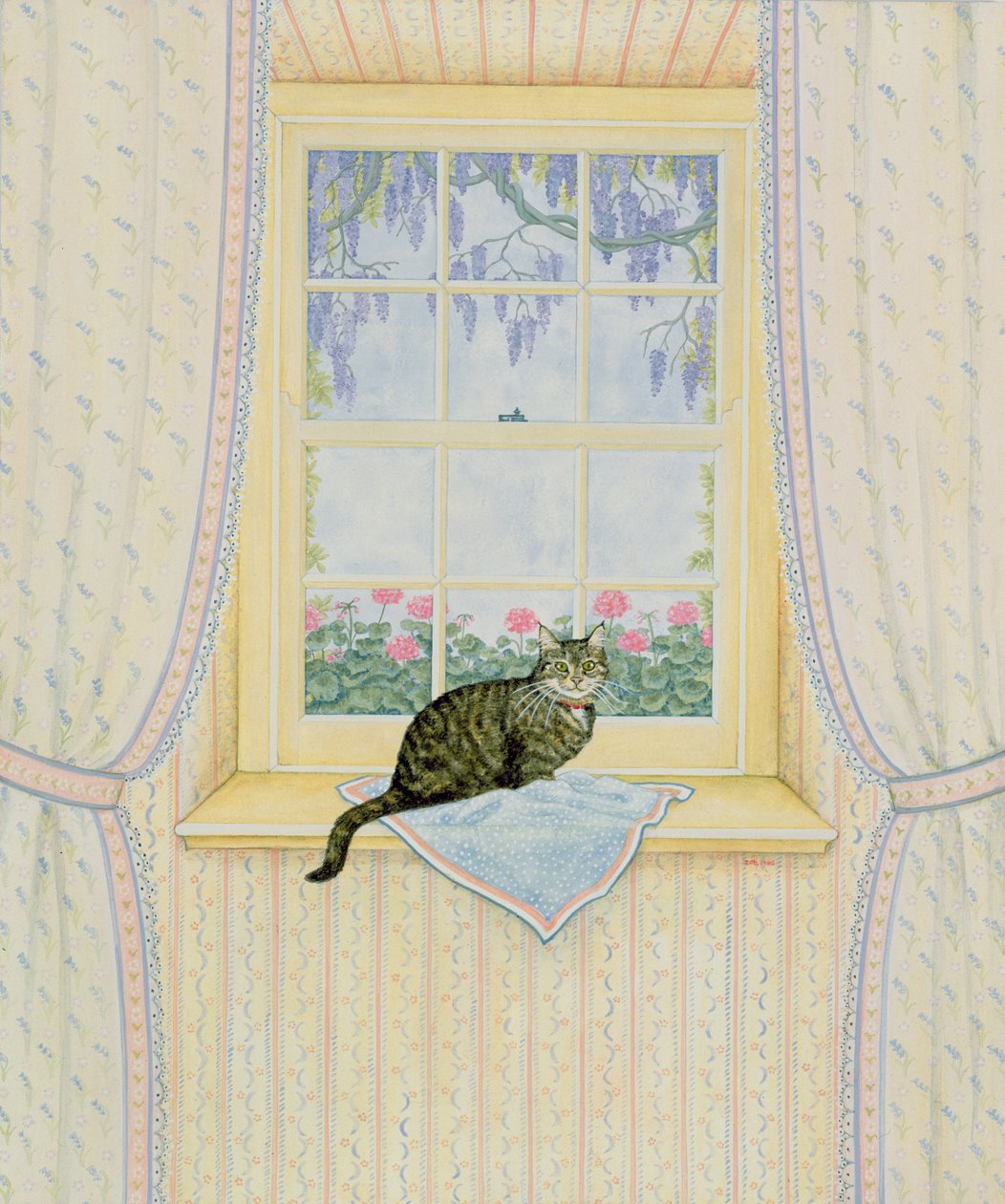 Gato das glicínias de Ditz