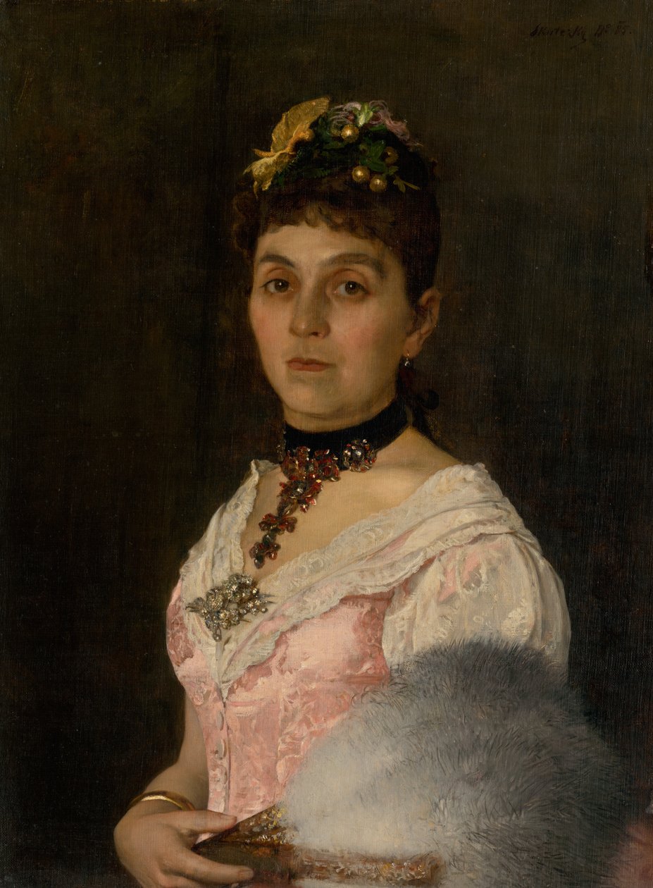 Podobujem dámy s vejárom. Retrato do Conde Nyara Radvánská de Döme Skuteczky