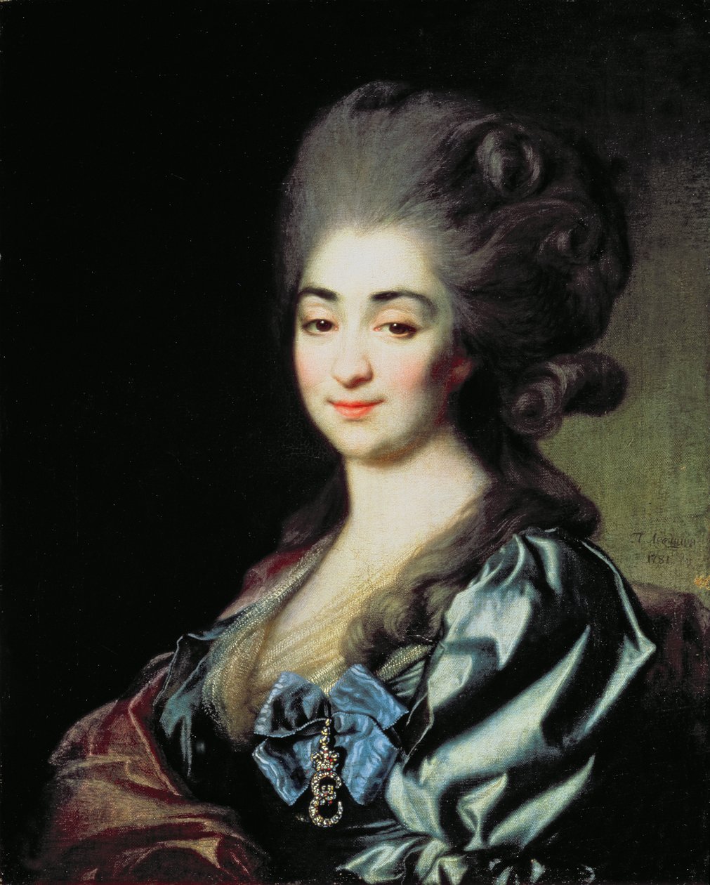 Retrato da princesa Praskovia Nikolayevna Repnina (1756-84) 1781 de Dmitri Grigorievich Levitsky