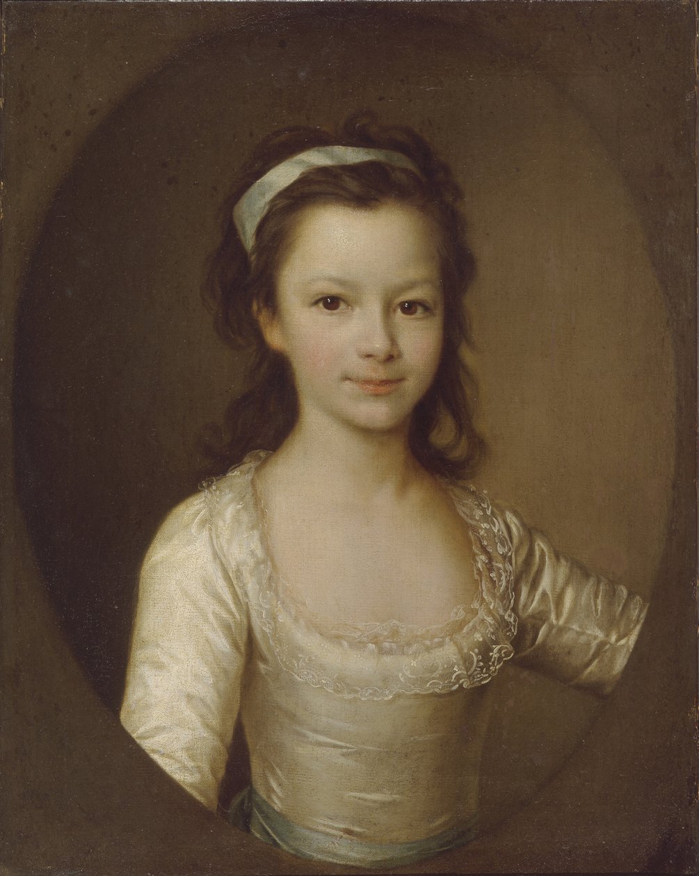 Retrato da condessa Yekaterina Artemyevna Vorontsova 1780-1836 como criança, fim dos anos 1780 de Dmitri Grigorievich Levitsky