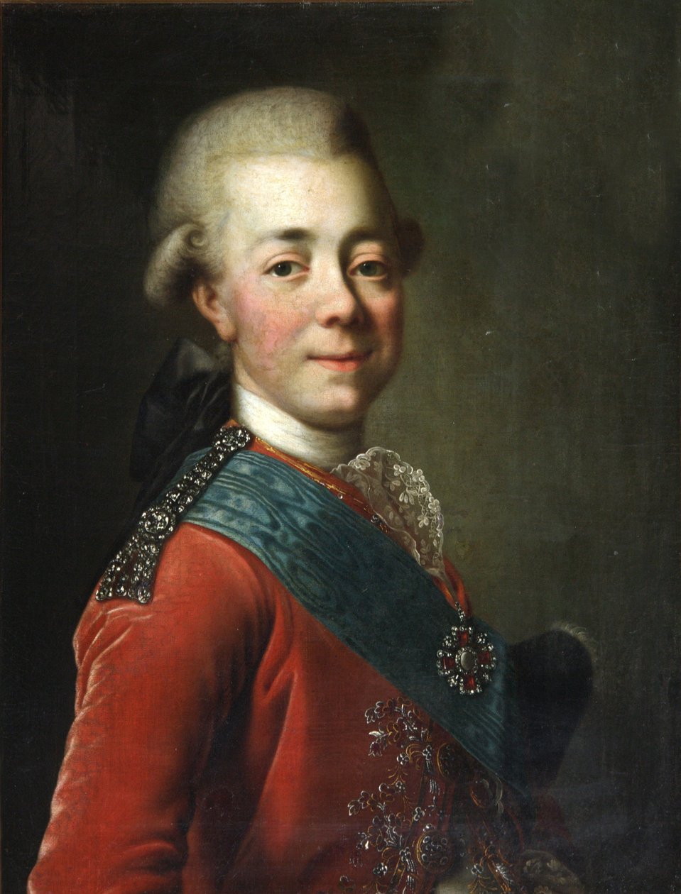 Retrato do Grão-Duque Pavel Petrovich 1754-1801, 1770s de Dmitri Grigorievich Levitsky