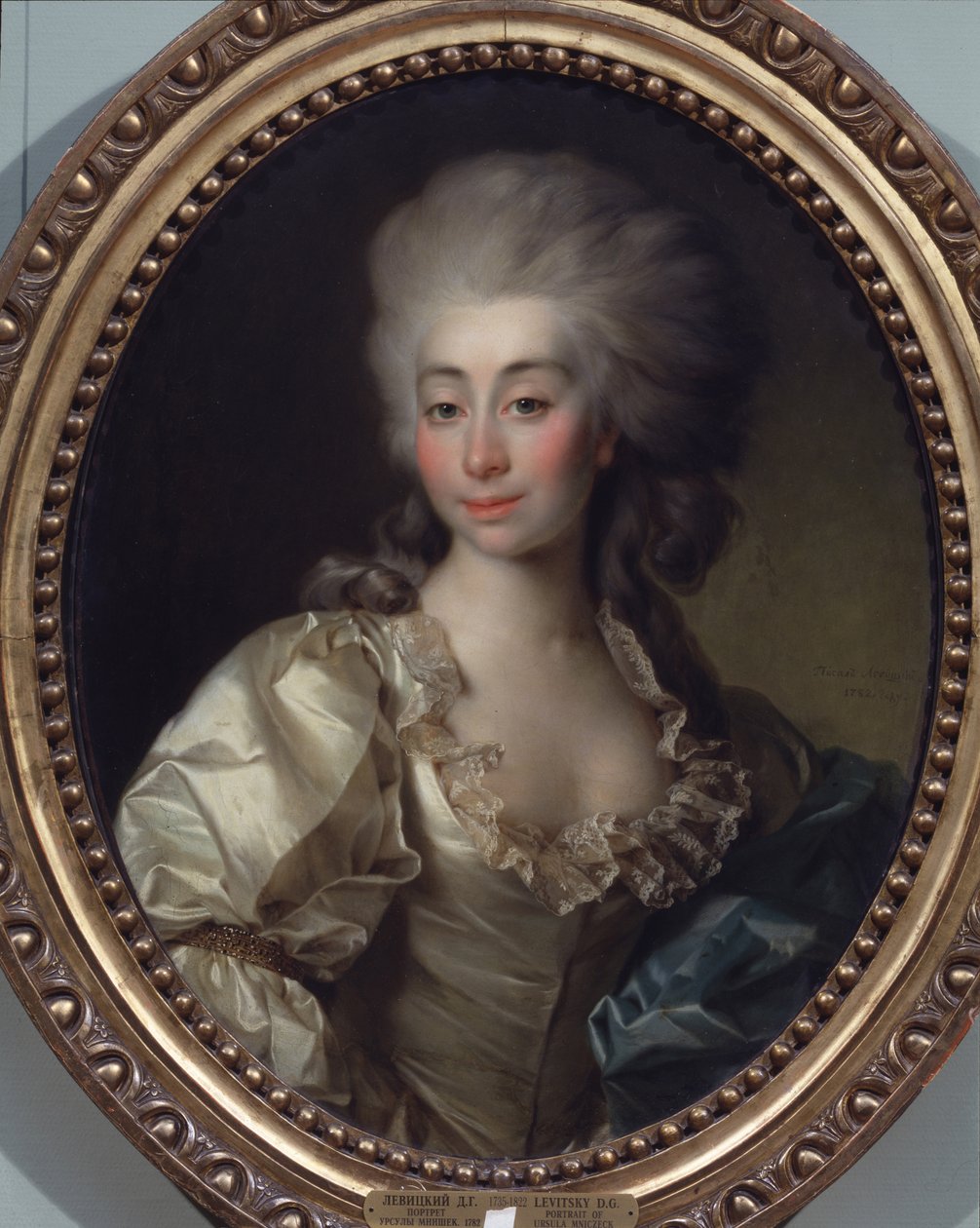 Retrato de Ursula Mniszeck, 1782 de Dmitri Grigorievich Levitsky