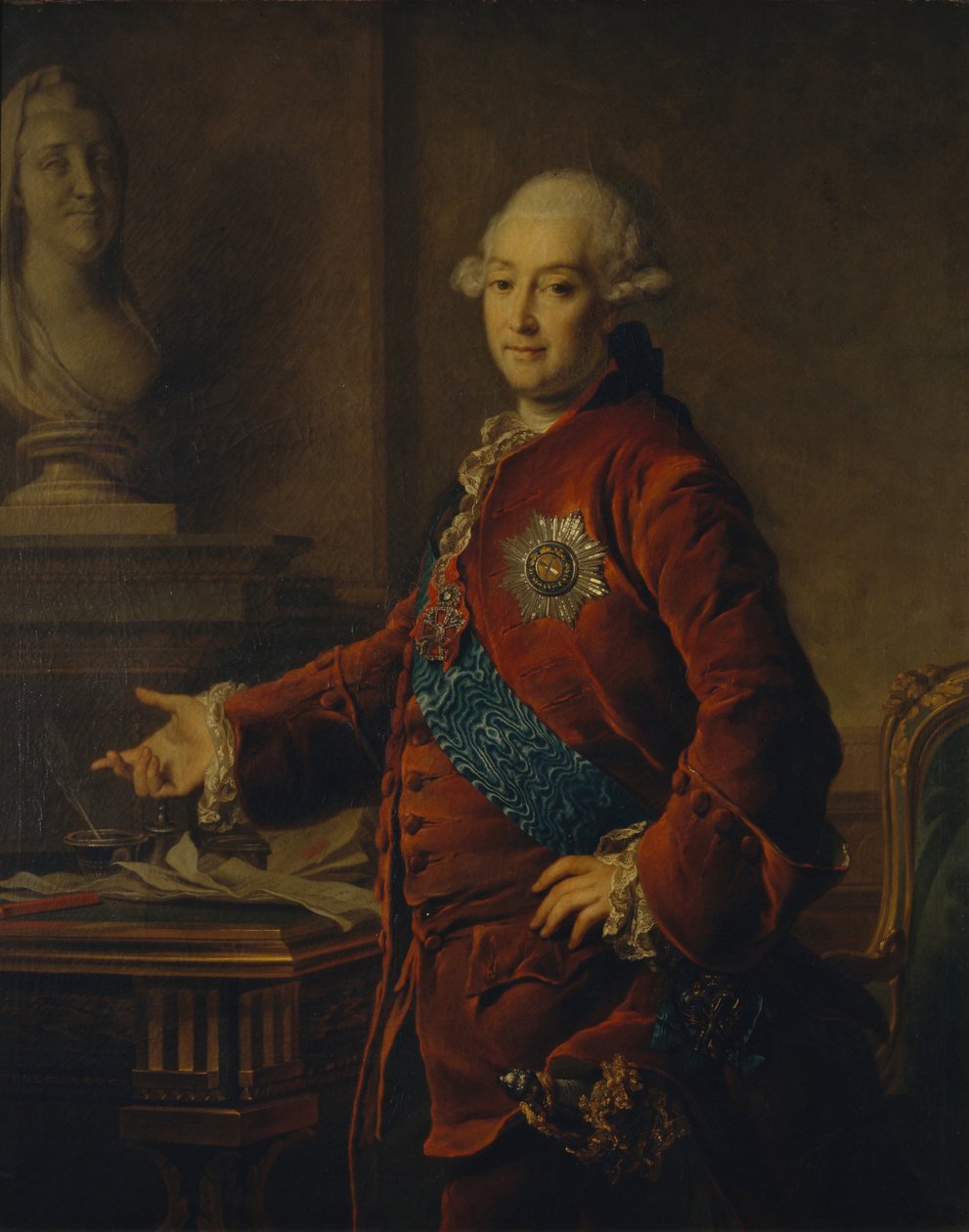 Retrato do vice-chanceler príncipe Alexander Mikhaylovich Golitsyn 1723-1807, 1772 de Dmitri Grigorievich Levitsky